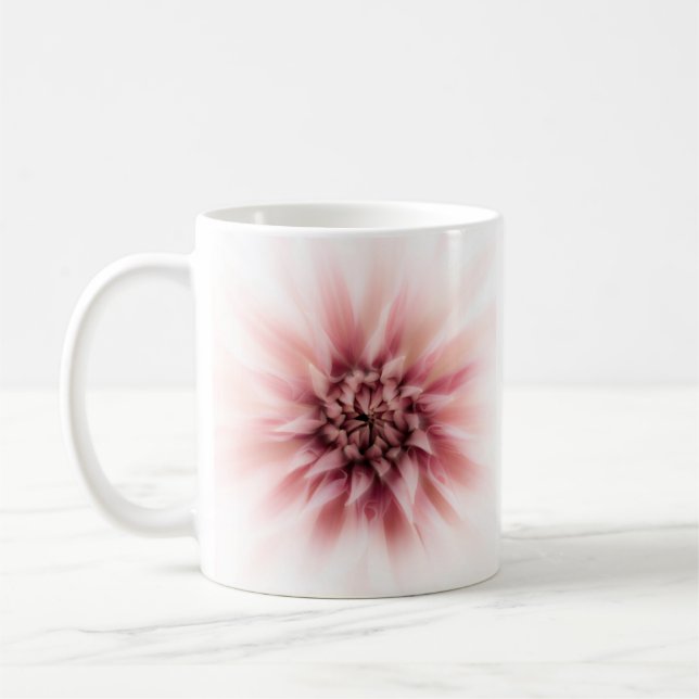 Mug Centre d'une Dahlia rose (Gauche)
