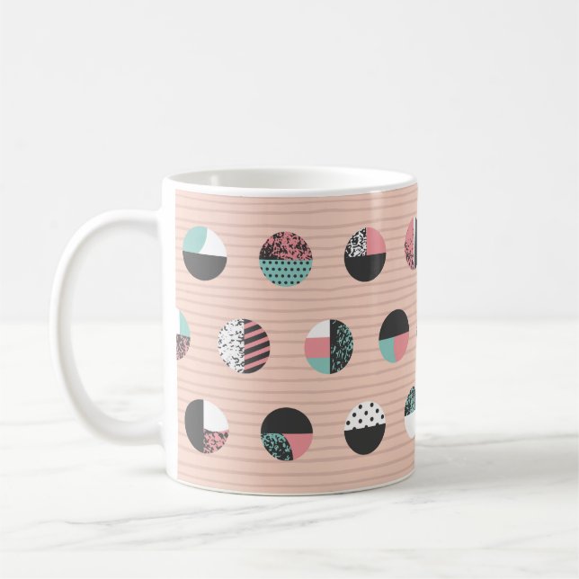 Mug Cercles à motifs graphiques sans couture motif. Vi (Gauche)