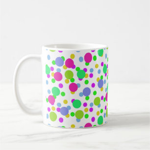 Mug Cercles abstraits sans couture amusant confetti po