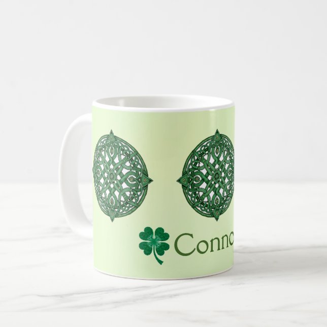 Mug Cercles Celtic Knot Saint Patrick's Day (Devant gauche)