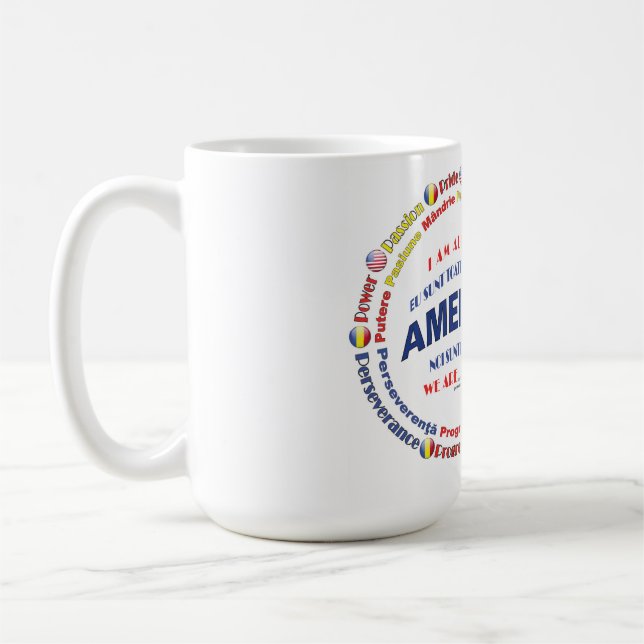 Mug Cercles d'Amérique - Roumain  (Gauche)