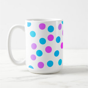 Mug Cercles de boules turquoise rose mignonne