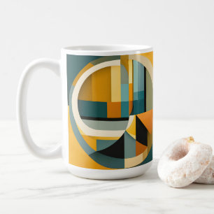 Mug Cercles et rectangles d'abstraction géométriques r