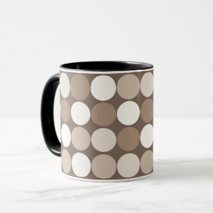 Mug Cercles géométriques de terre neutre chaude