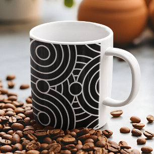 Mug Cercles géométriques sans transparence