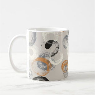 Mug Cercles gris : Motif simple et transparent