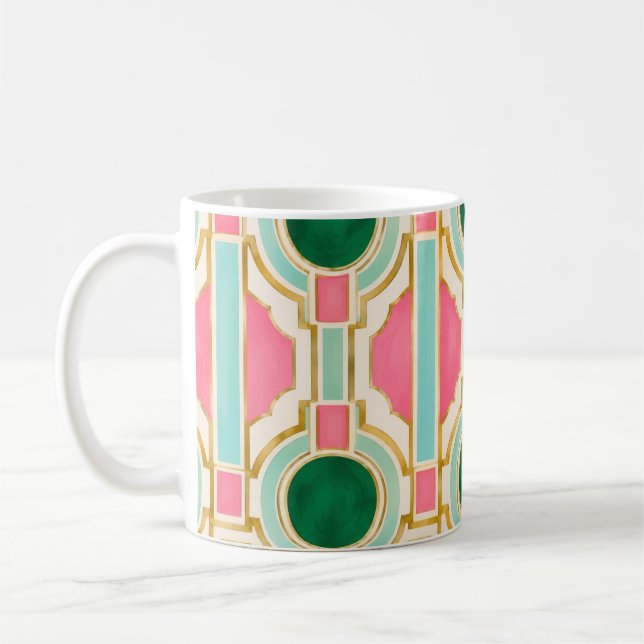 Mug Cercles Mint Deco (Gauche)