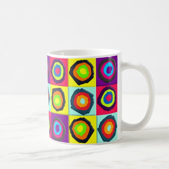 Mug cercles motif élastique cravate cheveux (Droite)