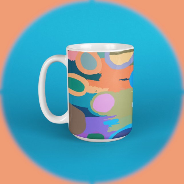 Mug Cercles super couleur 2 (Créateur téléchargé)