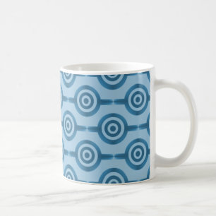 Mug Cercles tendance Mug, Métallic Bleu