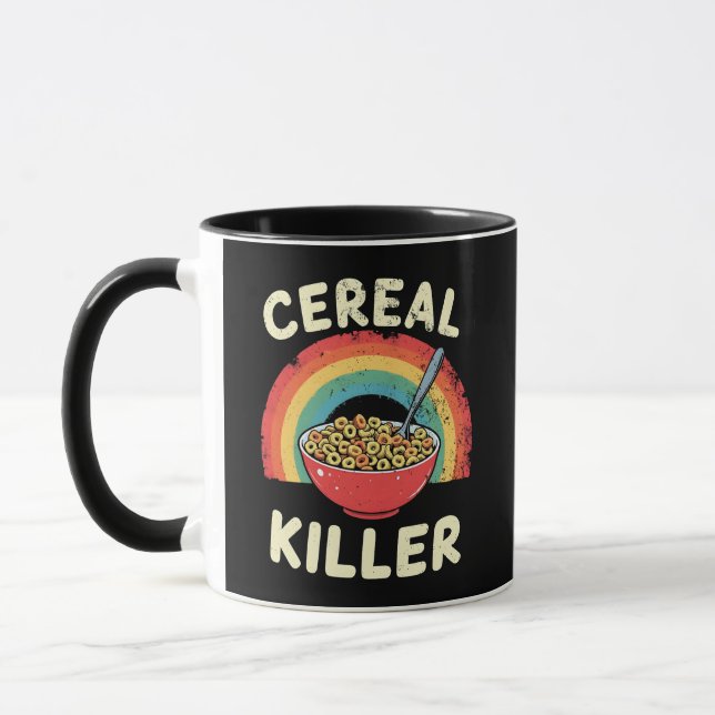 Mug Céréales Killer Mens Food Pun True Crime (Gauche)