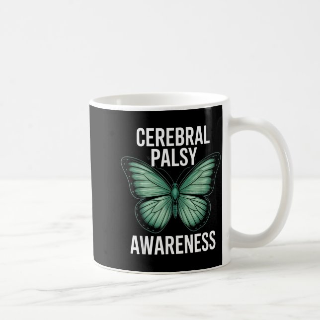 Mug Cerebral Palsy Awareness Butterfly Suprters And Ad (Droite)