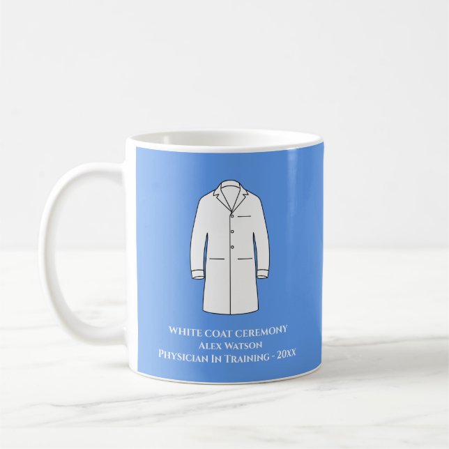 Mug Cérémonie de remise des manteaux blancs Médecin (Gauche)