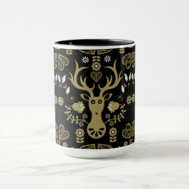 Mug Cerf d'art populaire scandinave