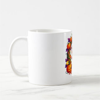 Mug Cerf d'automne dans un cadre de citrouille