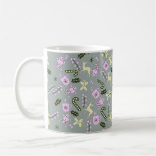 Mug Cerf en pain d'épices Canne de bonbon Verdure de N