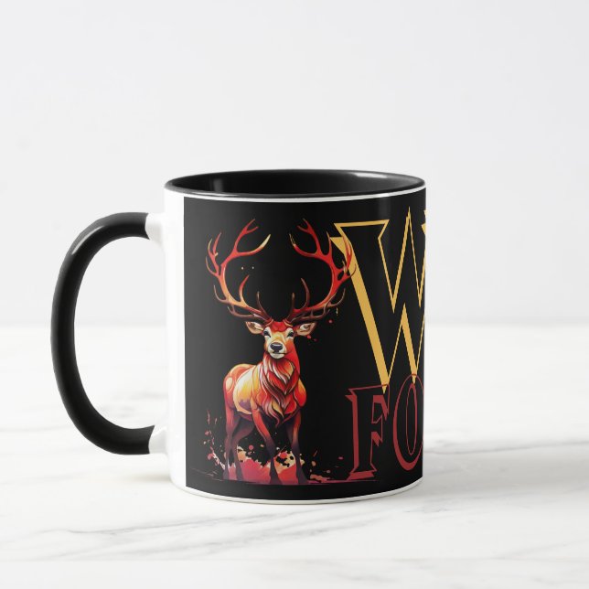Mug Cerf sauvage pour toujours (Gauche)
