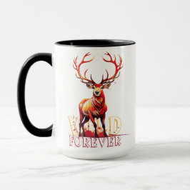 Mug Cerf sauvage pour toujours