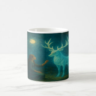 Mug Cerf Spirituel au Clair de Lune – Nuit Enchantée d