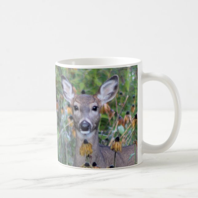 Mug Cerfs communs dans les jardins après le Frost (Droite)