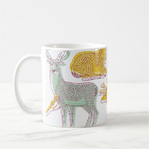 Mug Cerfs géométriques : Illustration Motif traditionn