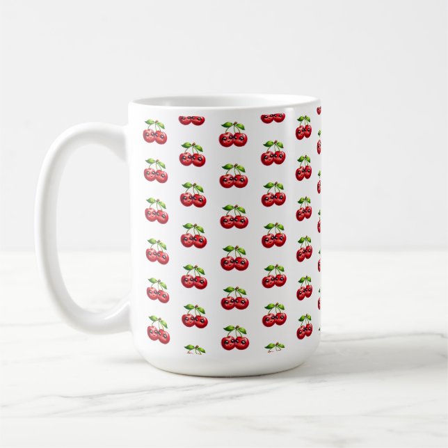 Mug Cerises aux visages souriants (Gauche)