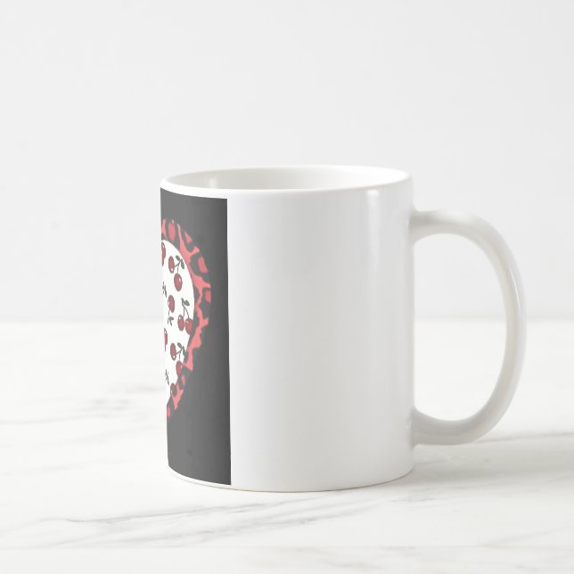 Mug Cerises RAB Empreinte de léopard Heart Rockabilly (Droite)