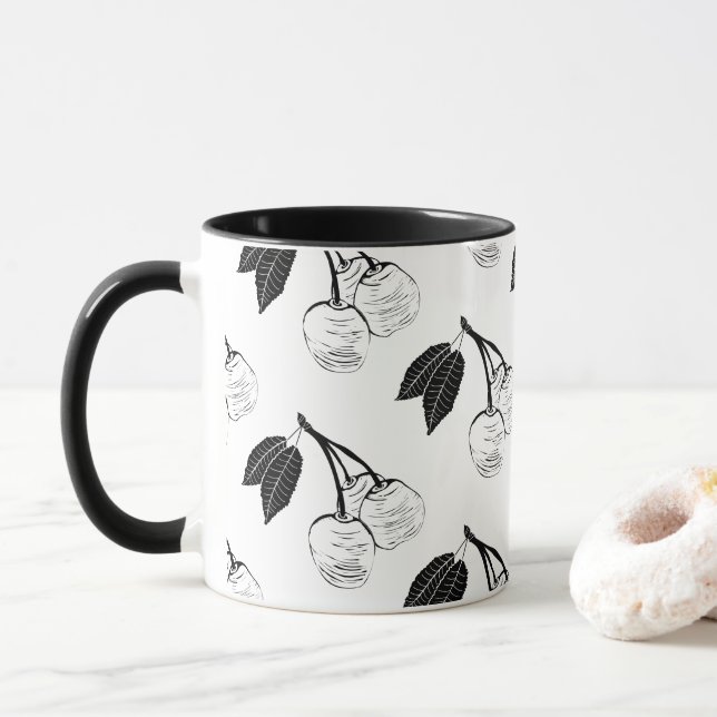 Mug Cerises sur (Avec donut)