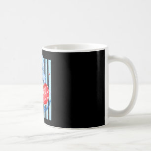 Mug Cerisier coquette américain ruban patriotique drap