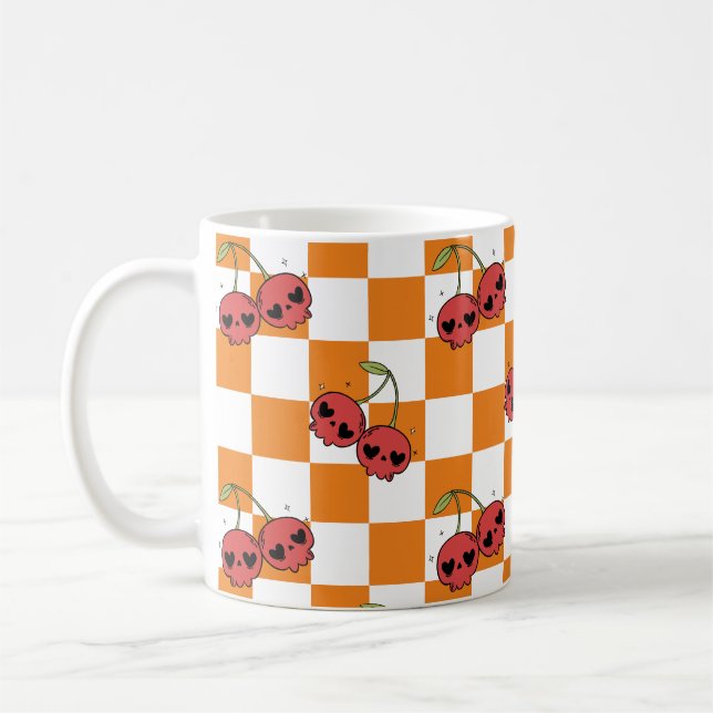 Mug Cerisier crâne - Cute Goth Style (Gauche)