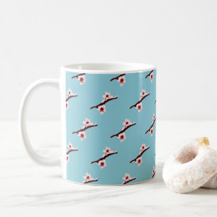 Mug Cerisier en Fleur, Sakura, Motif Floral Rose