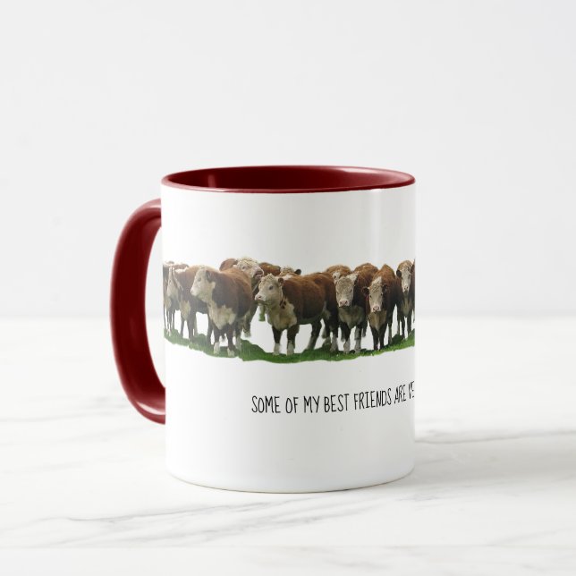 Mug Certains de mes meilleurs amis sont végétariens (Devant gauche)
