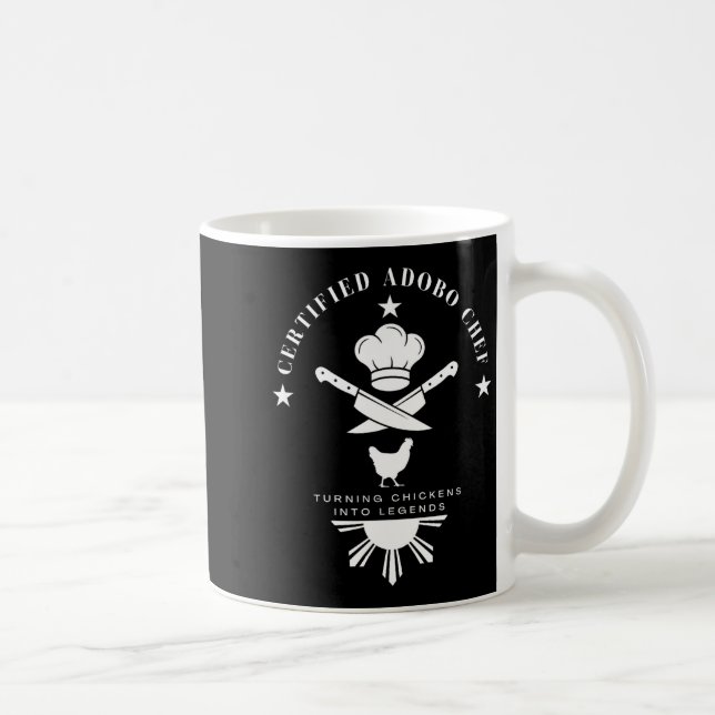 Mug Certified Adobo Chef New Filino Graphics Statement (Droite)