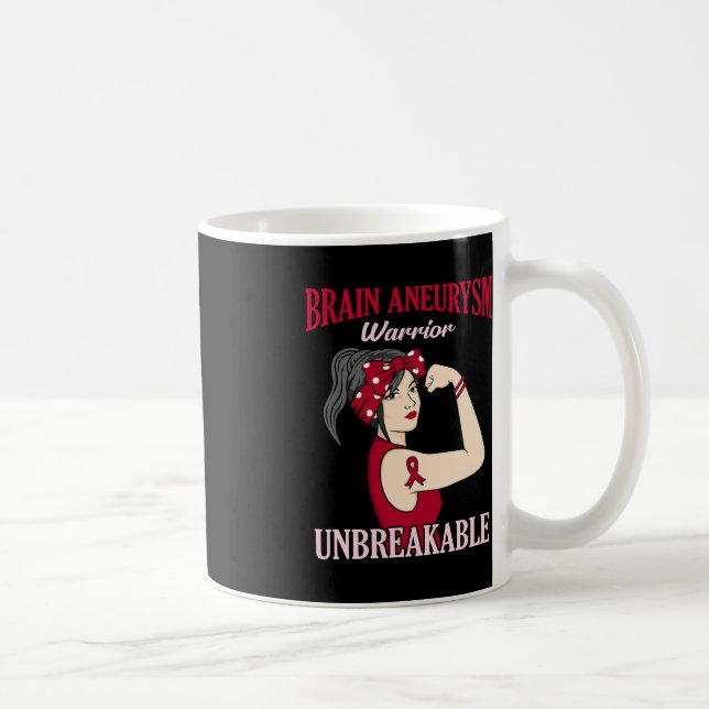 Mug Cerveau Aneurysme Guerrier Mois de sensibilisation (Droite)