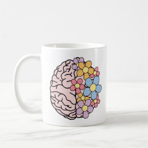 Mug Cerveau Floral Esprit
