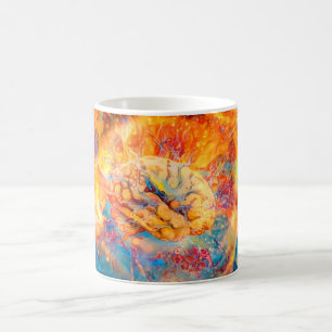Mug Cerveau psychédélique aux couleurs vives
