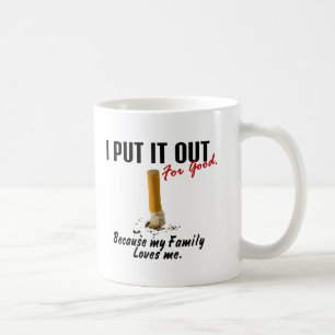Mug Cessez-fumer moi le mettent famille m'aime