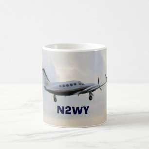 Mug Cessna 414 en vol, N2WY