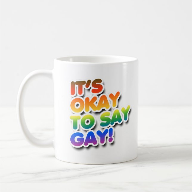 Mug C'est bon de dire gay (Gauche)