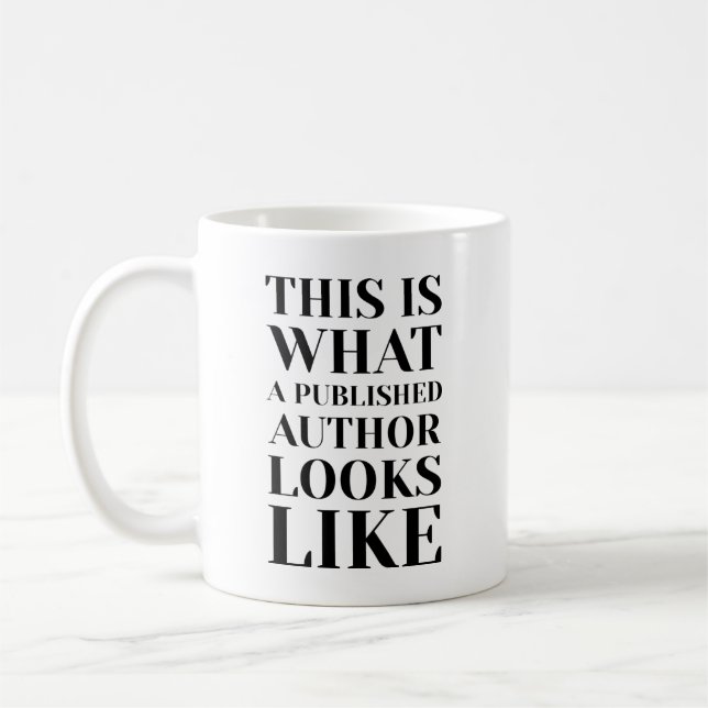 Mug C'Est Ce Qu'Un Auteur Publié Ressemble Drôle  (Gauche)