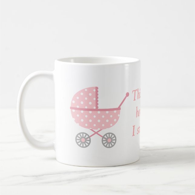 Mug C'est comment je marche Bébé Poussette Drôle maman (Gauche)