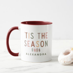 Mug C'est la Saison Boho Noël Nom Personnalisé