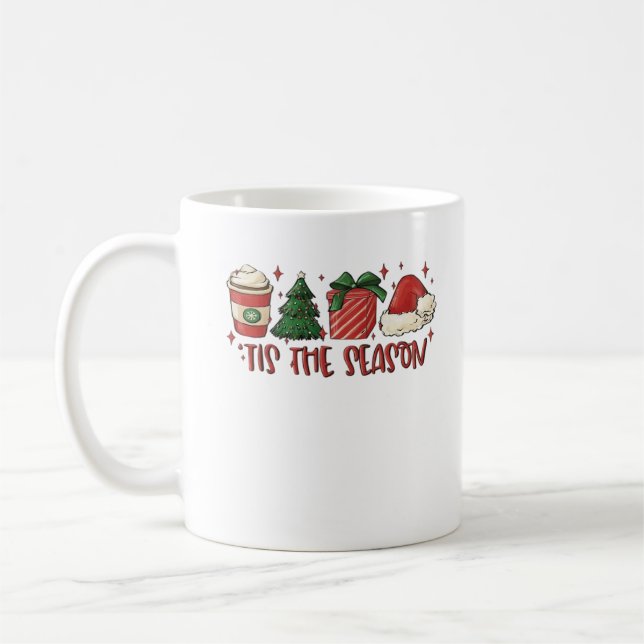 Mug C'Est La Saison Café De Noël Amour De Vacances Drô (Gauche)