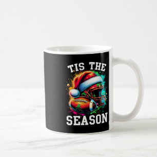 Mug C'est la saison Maman de football Noël Chapeau de