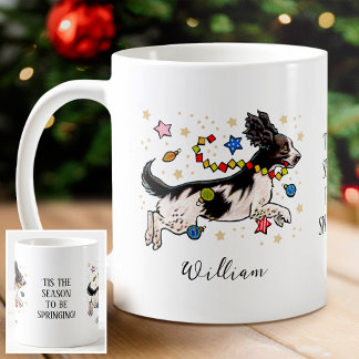 Mug 'C'est la saison Springer personnalisée Spaniel