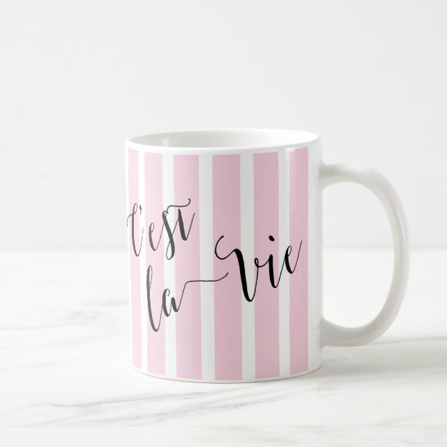 Mug C'est la Vie Calligraphie française (Droite)