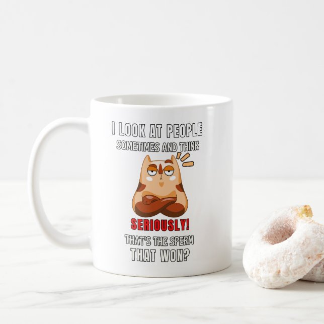 Mug C'est le Sperm qui a gagné ! (Avec donut)
