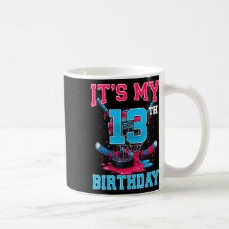 Mug C'est mon 13e anniversaire Hockey 13 ans Crème gla