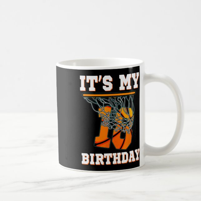 Mug C'est mon 18e anniversaire Bysketbyll Boy Party 18 (Droite)