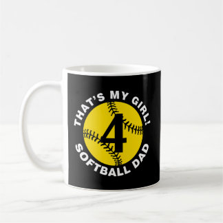 Mug C'Est Mon 4 Softball Papa Fête des pères Fast Pitc